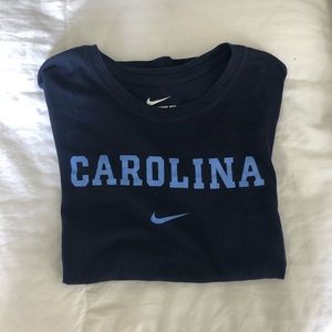 Nike navy blue Carolina short sleeve tee, size M